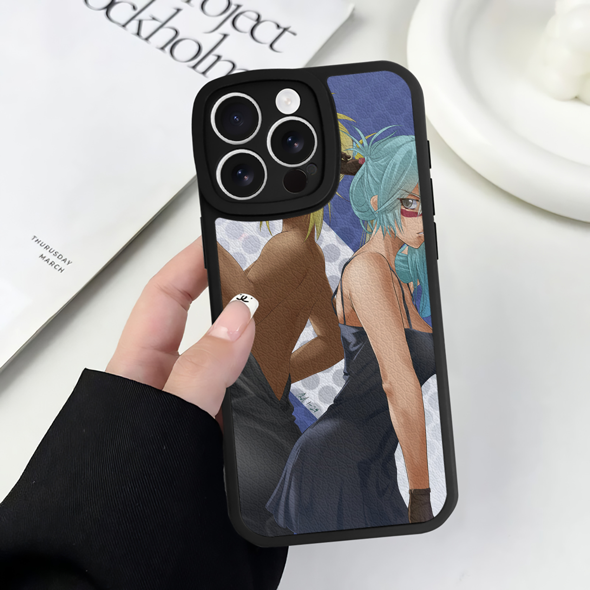 （画像用） ブリーチ BLEACH 【iPhone 16シリーズ対応】シリコンスマホケース（レザー調） 材質：シリコン